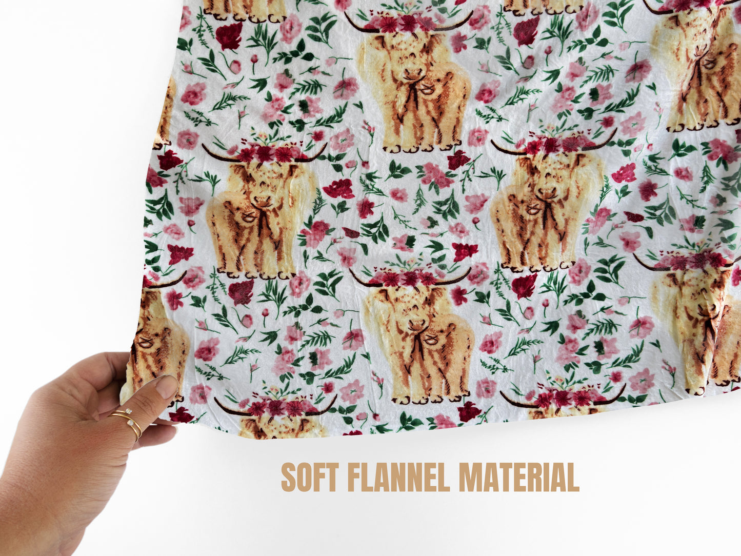 Highland Cow 82x90 Throw Blanket