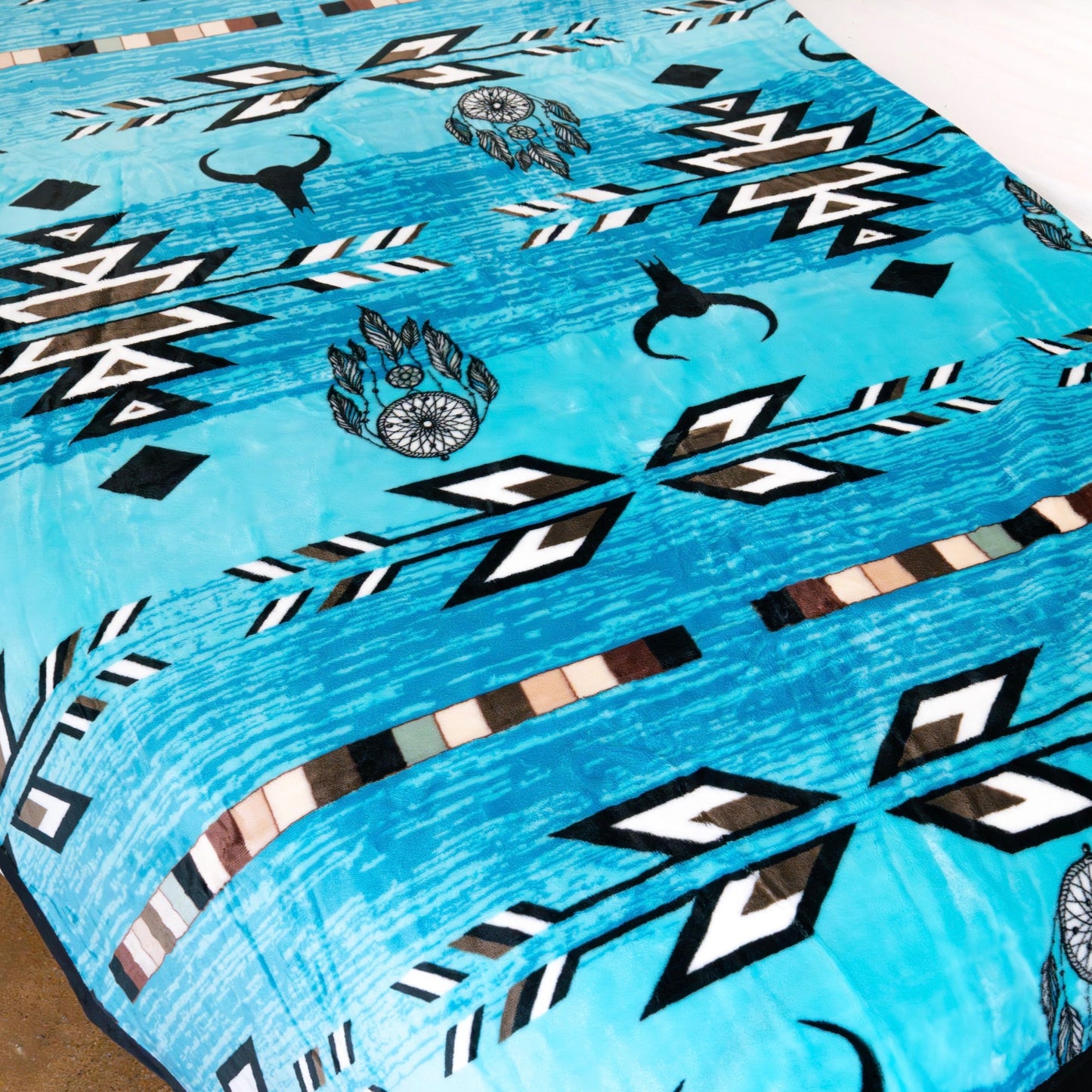 Turquoise Western Throw