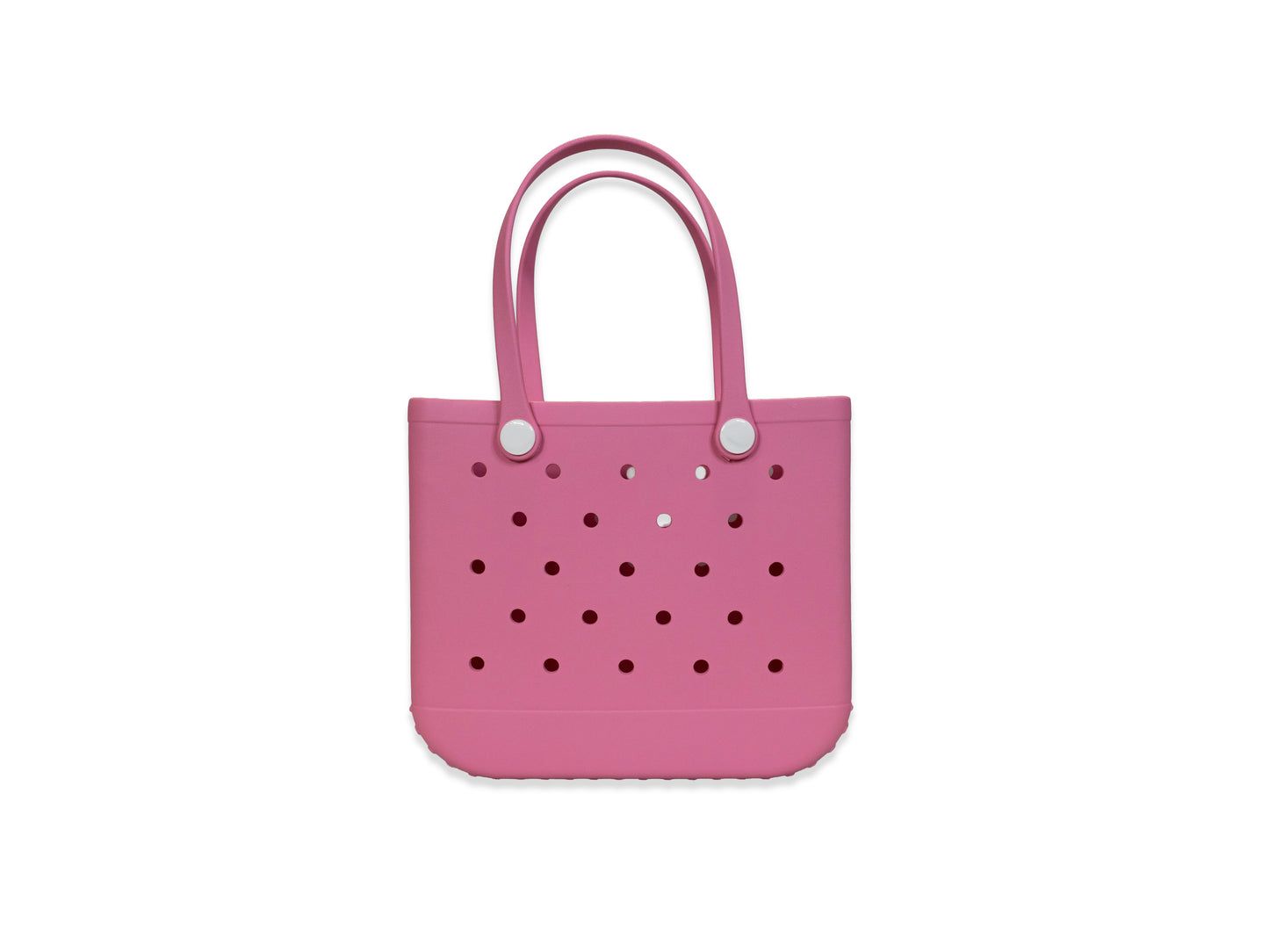 Pink Rubber Tote Bag