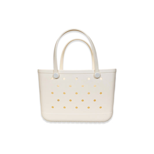 Biege Rubber Tote Bag