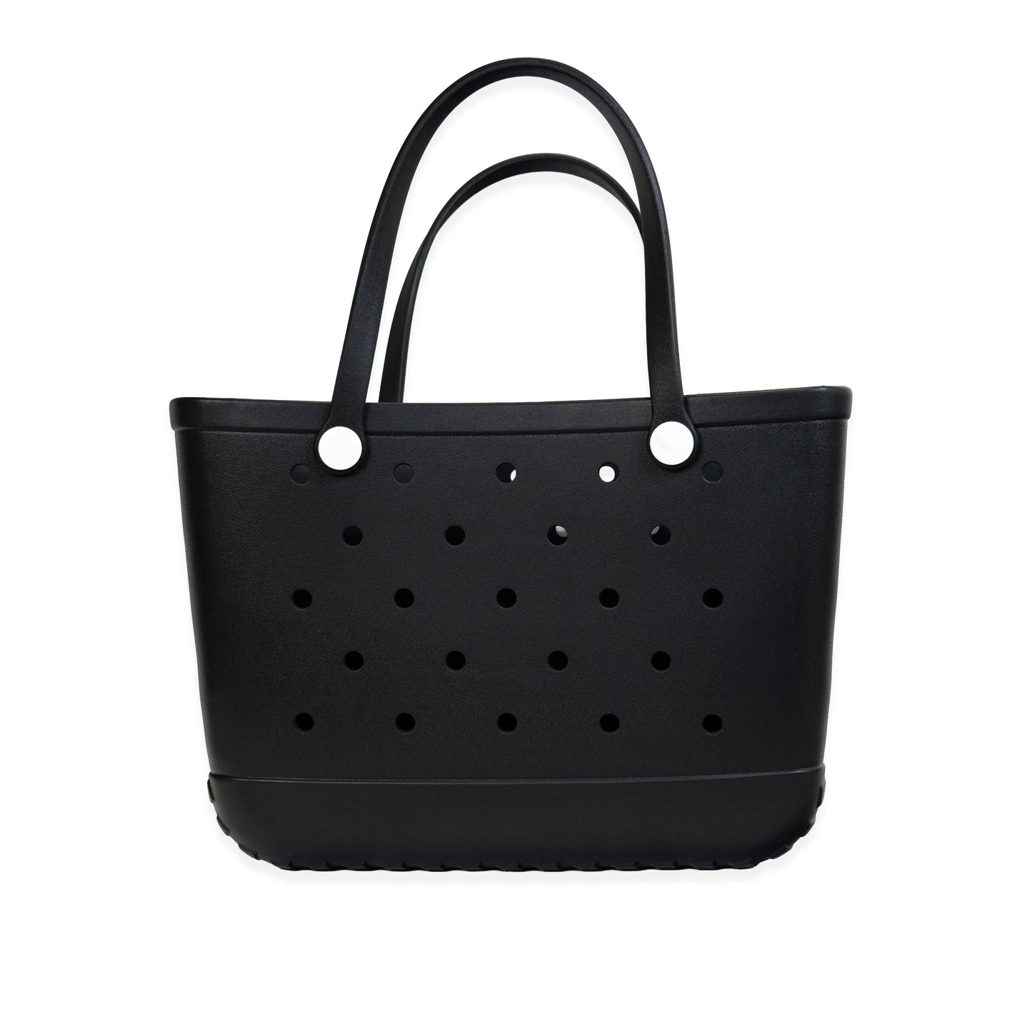 Black Rubber Tote Bag