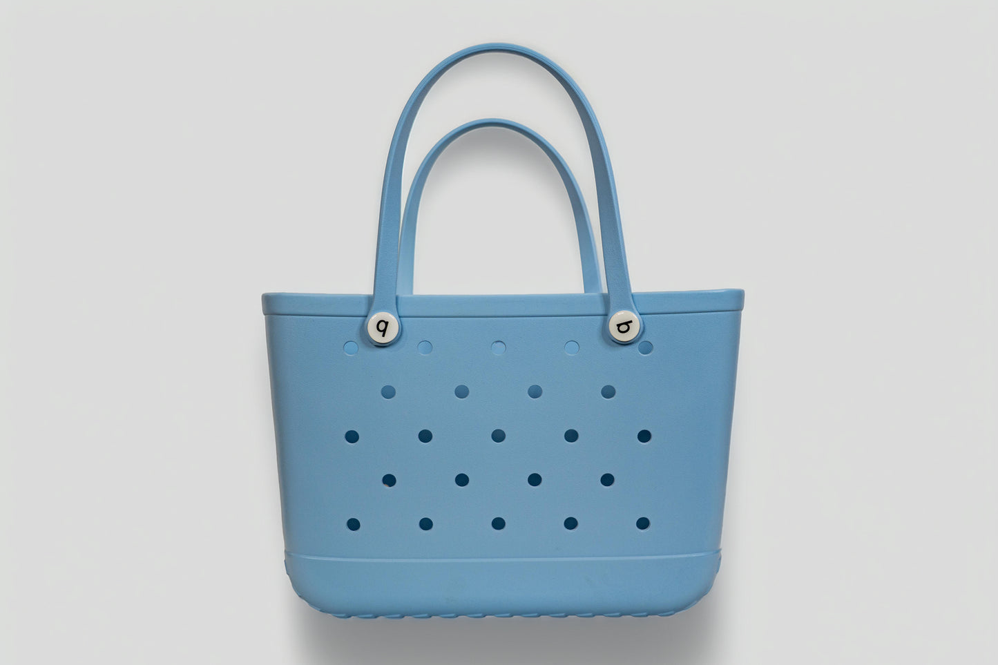 Blue Rubber Tote Bag