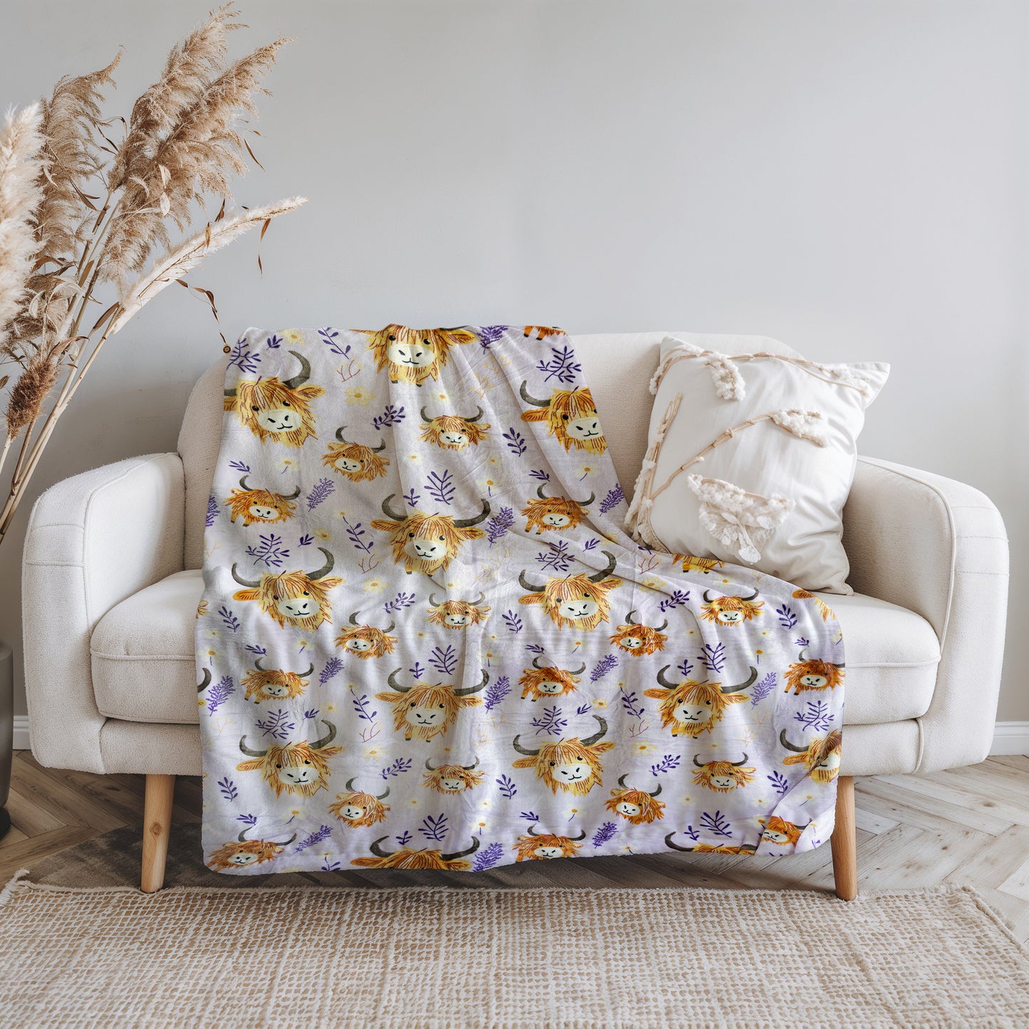 Cozy Cow Cuddle 82x90 Throw Blanket