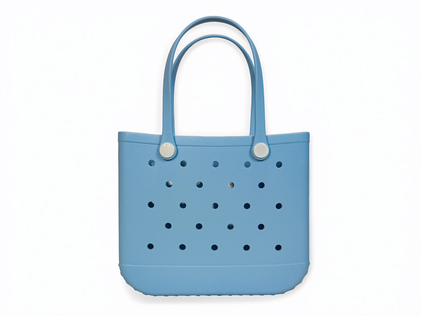 Blue Rubber Tote Bag