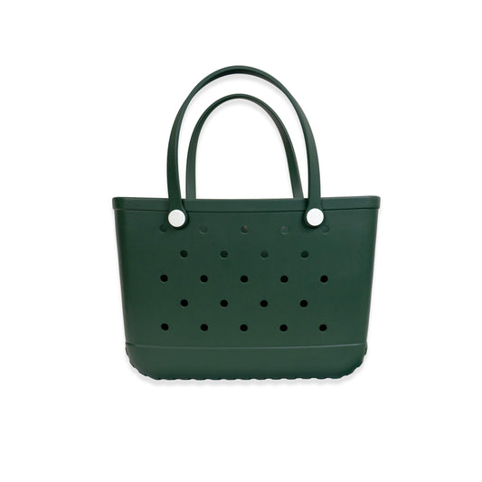 Military Green Rubber Tote Bag
