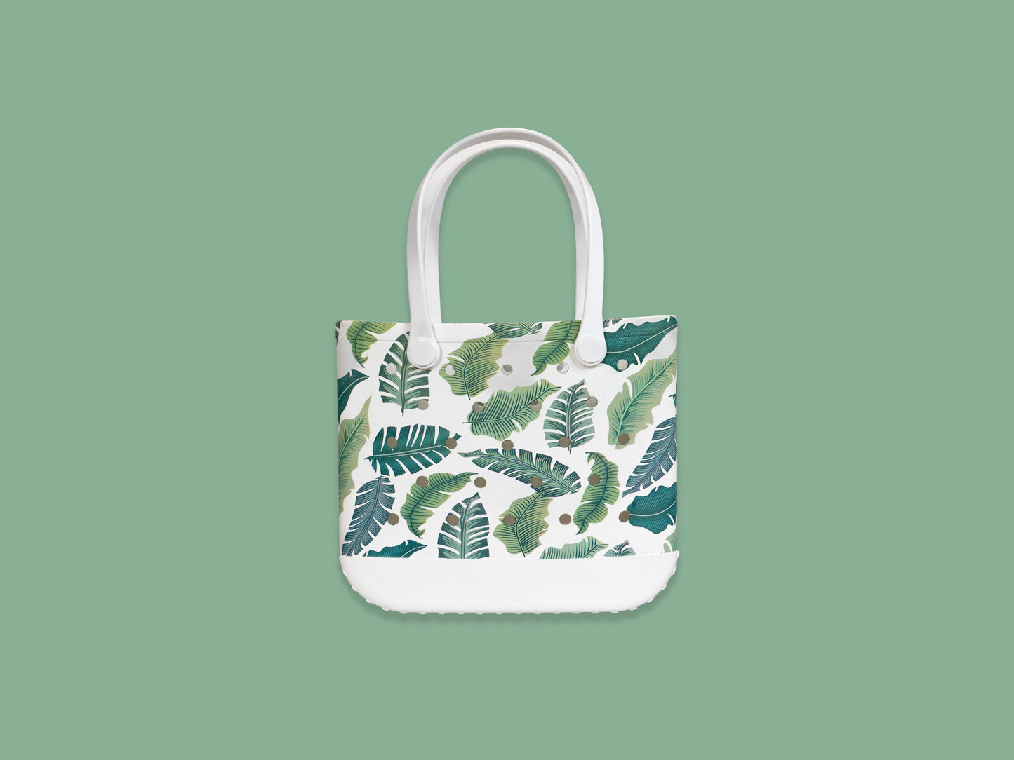 Leaf Luxe Rubber Tote Bag