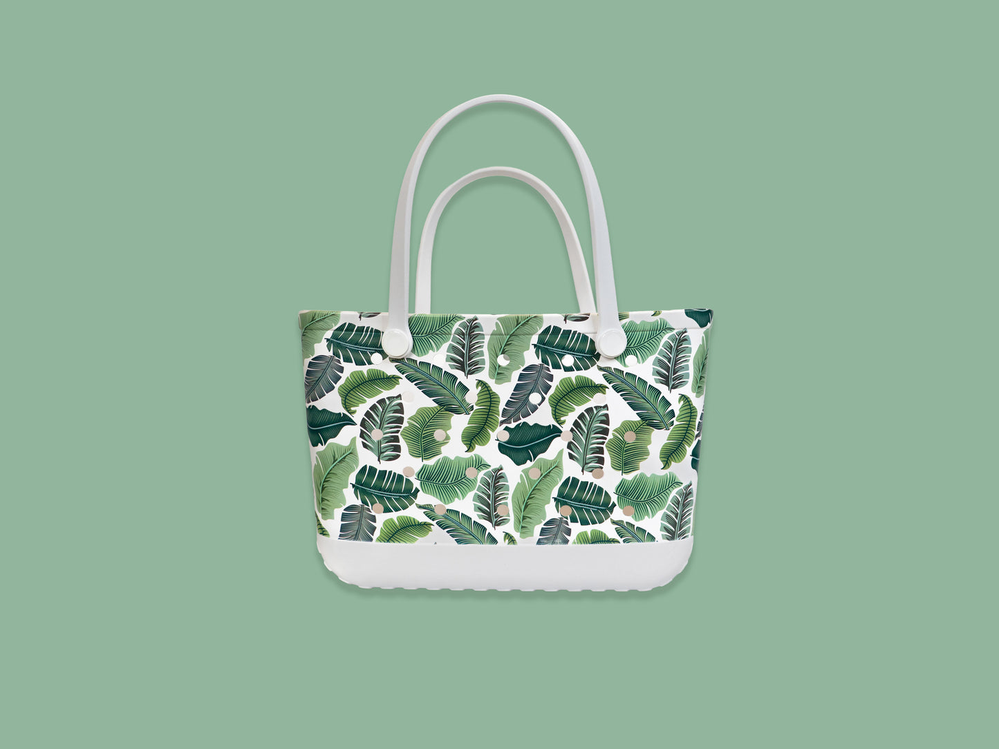 Leaf Luxe Rubber Tote Bag