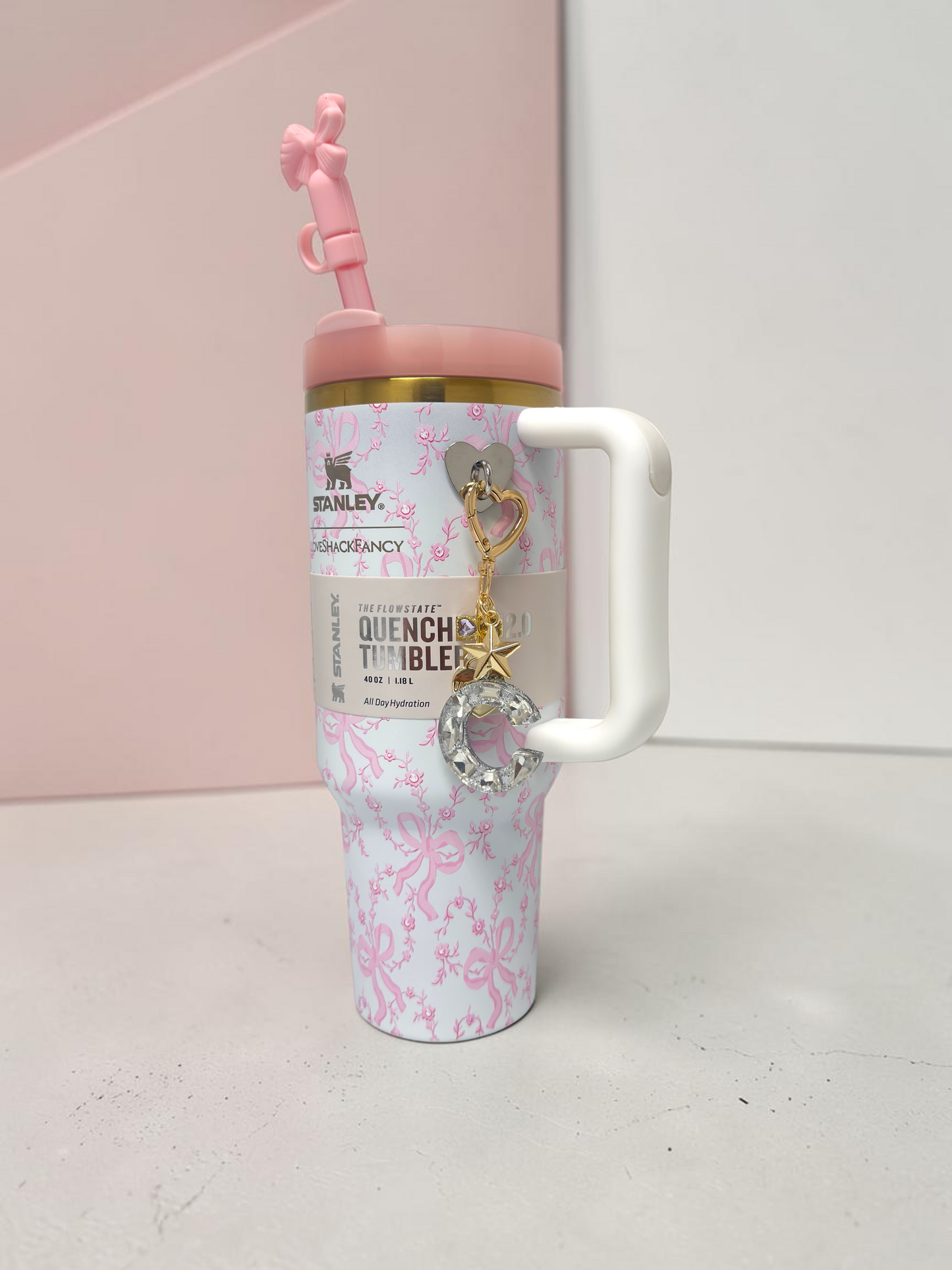 Alphabet Letter Key Chain For Stanley Cup