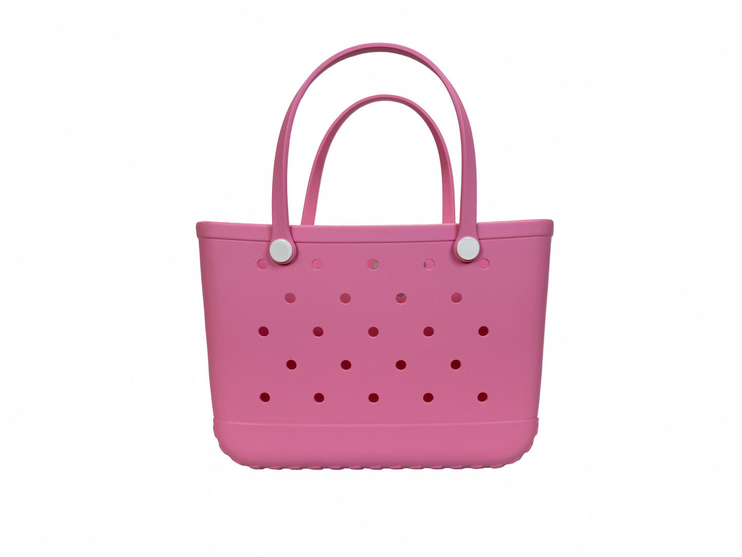 Pink Rubber Tote Bag
