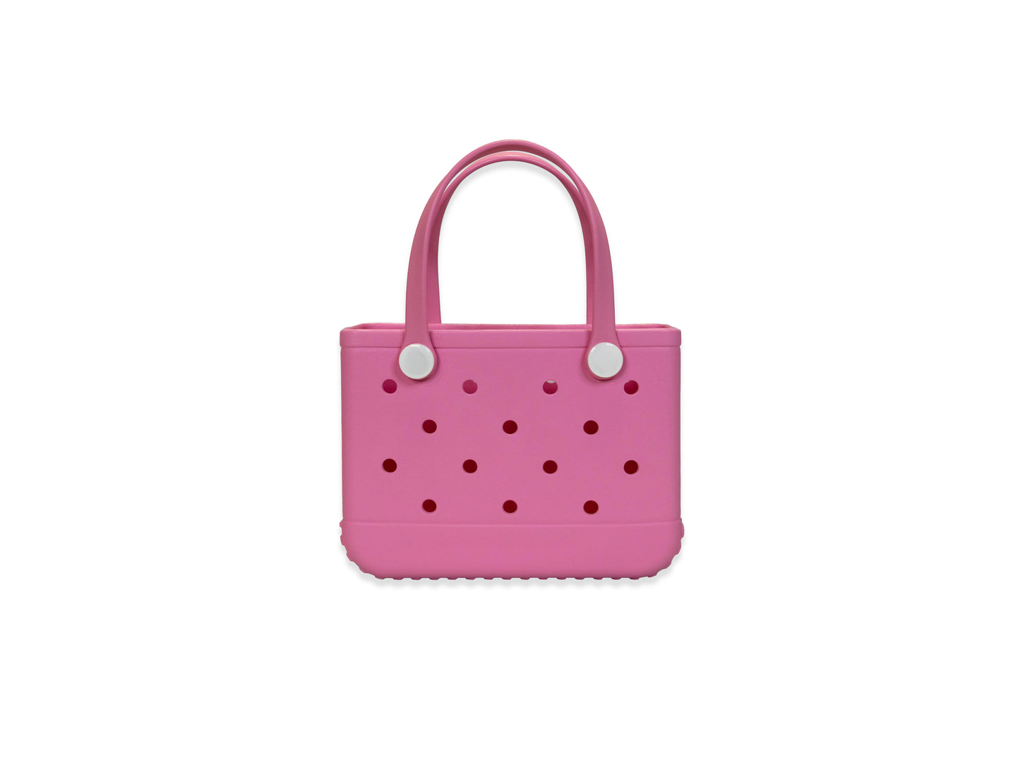 Pink Rubber Tote Bag